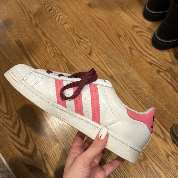 ADIDAS Superstar Pink/Maroon/Yellow Sneakers - Picture 4 of 5